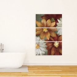 Toile 24 x 36 - Fleurs aux couleurs d'automne