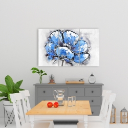 Canvas 24 x 36 - Abstract blue petals