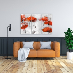 Canvas 24 x 36 - Red flowers