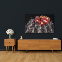 Canvas 24 x 36 - Mammillaria cactus in bloom