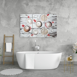Toile 24 x 36 - Chocolat chaud du temps des fêtes