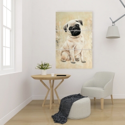 Canvas 24 x 36 - Small pug dog