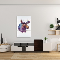 Canvas 24 x 36 - Abstract moose