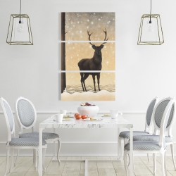 Canvas 24 x 36 - Roe deer in winter