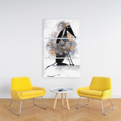 Canvas 24 x 36 - Afghan hound dog in cartoon
