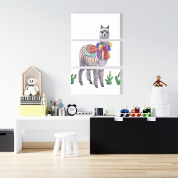 Canvas 24 x 36 - Traditional peruvian lama