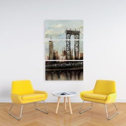 Toile 24 x 36 - Pont de ville par un jour gris