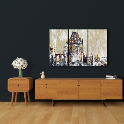 Toile 24 x 36 - Château frontenac abstrait