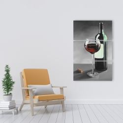 Canvas 24 x 36 - Bottle of burgundy
