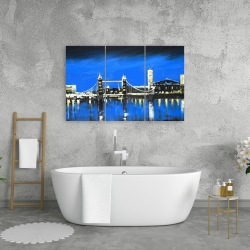 Canvas 24 x 36 - Blue skyline of london