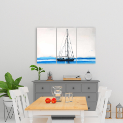 Toile 24 x 36 - Voilier en eaux calmes