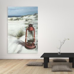 Toile 40 x 60 - Lanterne sur la plage
