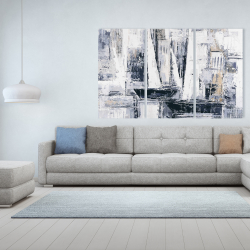 Toile 40 x 60 - Voiliers style industriels