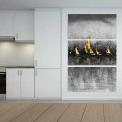 Toile 40 x 60 - Voiliers d'or