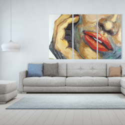 Canvas 40 x 60 - Irresistible lips closeup