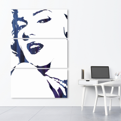 Canvas 40 x 60 - Marilyn monroe in blue