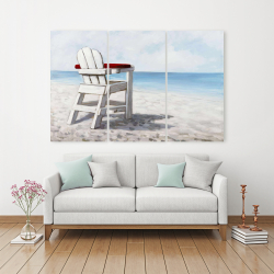 Canvas 40 x 60 - White beach chair