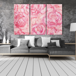 Canvas 40 x 60 - Roses in watercolor