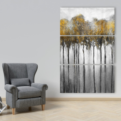 Canvas 40 x 60 - Abstract yellow forest