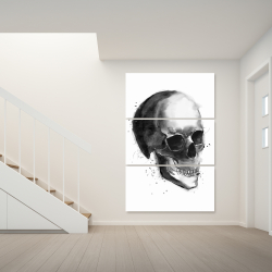 Toile 40 x 60 - Crâne noir et blanc