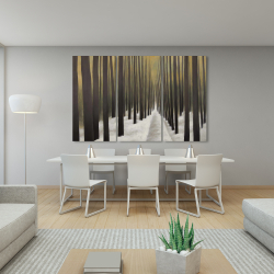 Toile 40 x 60 - Randonnée en forêt