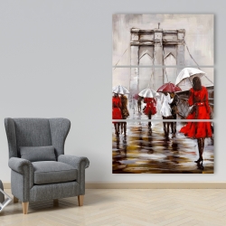 Canvas 40 x 60 - Walk on the brooklyn bridge