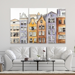 Toile 40 x 60 - Maisons à amsterdam