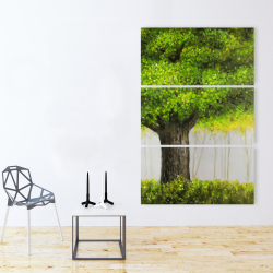 Canvas 40 x 60 - Big green tree