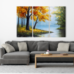 Canvas 40 x 60 - Trees by the lake