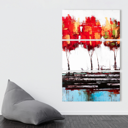 Canvas 40 x 60 - Abstract industrial style trees