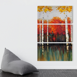 Toile 40 x 60 - Bouleaux en automne