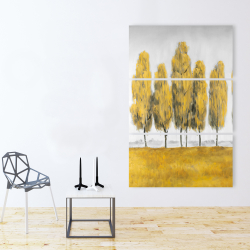 Canvas 40 x 60 - Abstract yellow trees