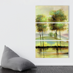 Canvas 40 x 60 - Trees near the lake