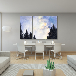 Canvas 40 x 60 - Starry sky in forest