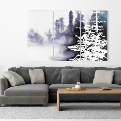 Canvas 40 x 60 - Silhouette of a forest
