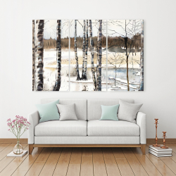 Canvas 40 x 60 - Winter swamp