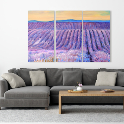 Toile 40 x 60 - Paysage d'un champ de lavande