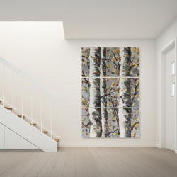Canvas 40 x 60 - Blossoming birches