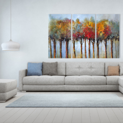 Canvas 40 x 60 - Colorful leaves trees