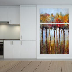 Canvas 40 x 60 - Colorful leaves trees