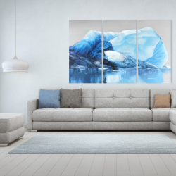 Canvas 40 x 60 - Iceland icebergs