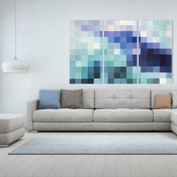Canvas 40 x 60 - Pixelized landscape
