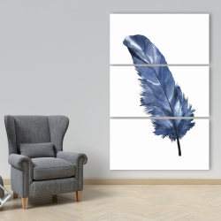 Canvas 40 x 60 - Blue feather