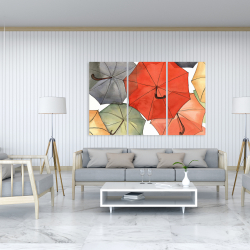 Canvas 40 x 60 - The umbrellas of petit champlain
