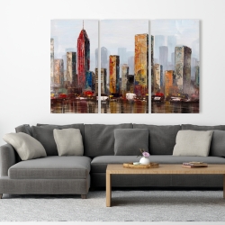 Canvas 40 x 60 - Rust looking city