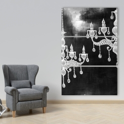 Canvas 40 x 60 - White chandeliers