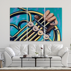 Canvas 40 x 60 - Musician with french horn