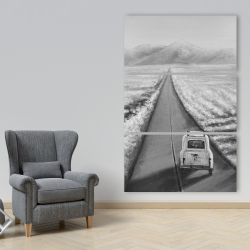 Toile 40 x 60 - Voiture sur la route