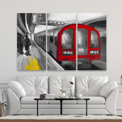 Toile 40 x 60 - Attente du métro