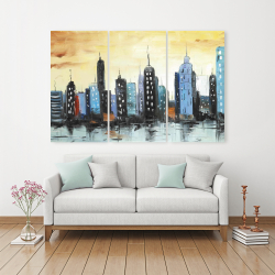 Canvas 40 x 60 - Skyline on cityscape